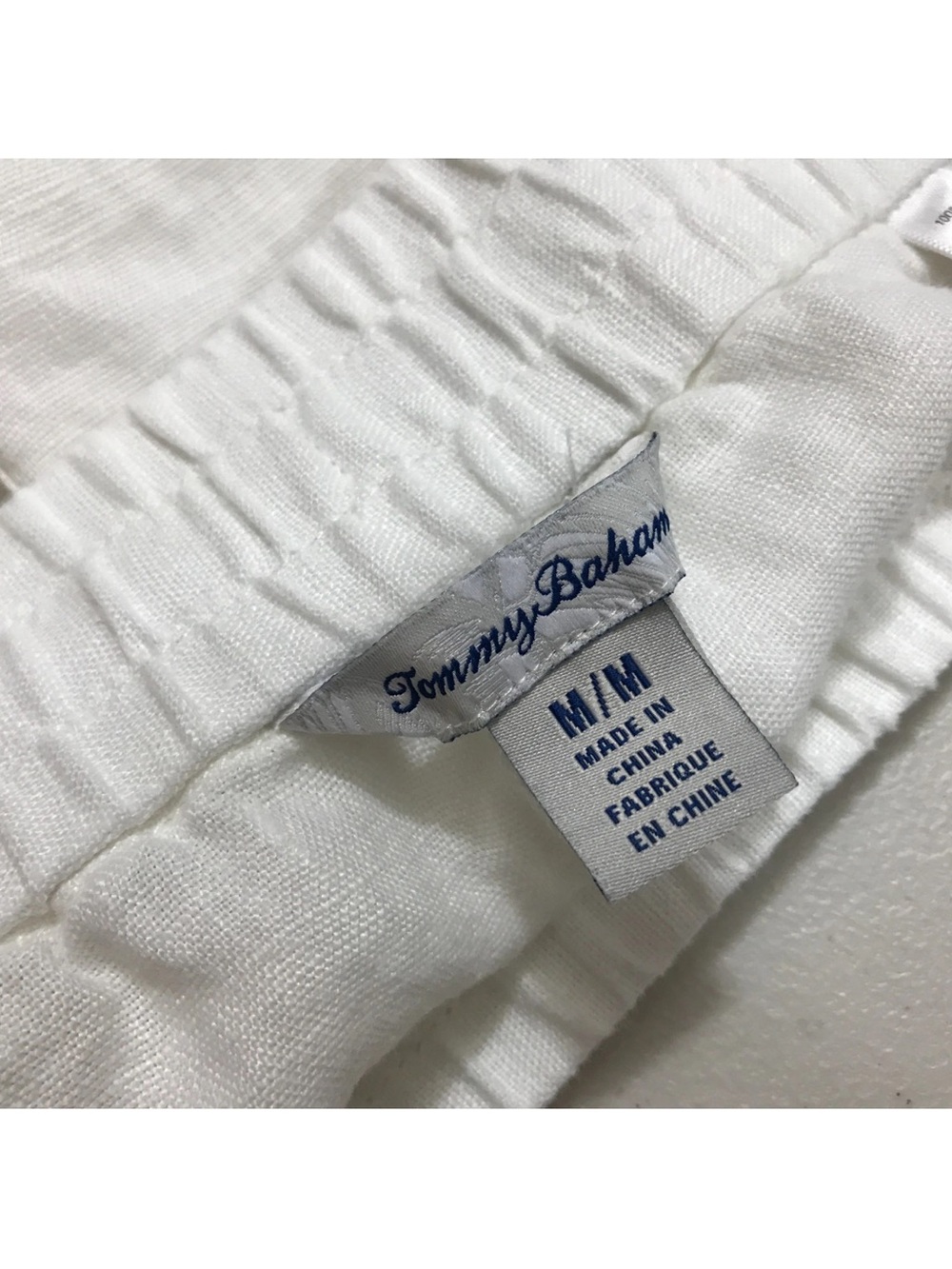 Tommy Bahama White Palmbray 5” Linen Shorts - M - Picture 2 of 10